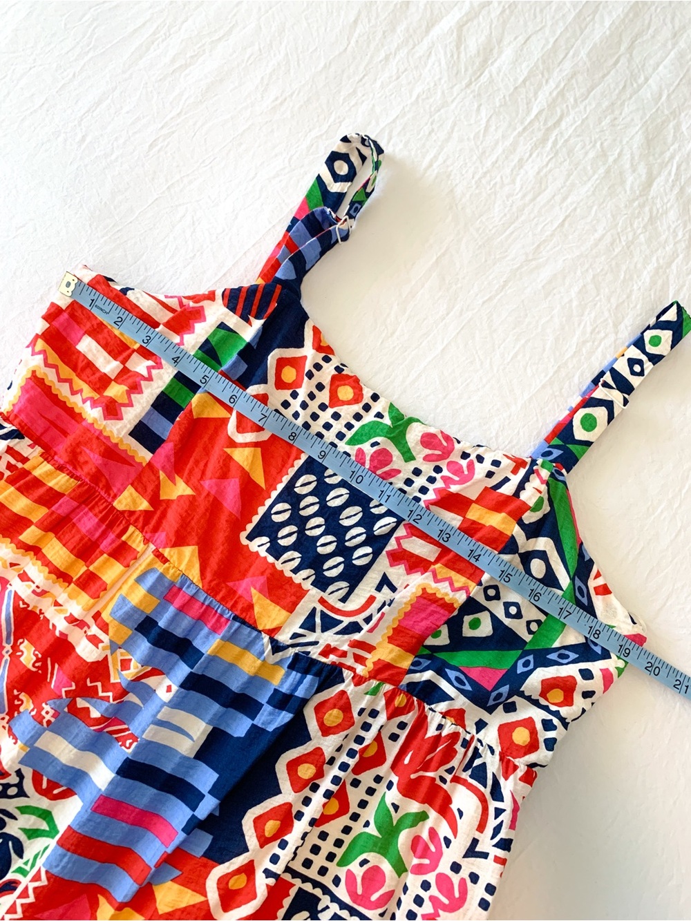 Skies Are Blue maxi dress sleeveless sun dress vibrant abstract print size XL - Picture 9 of 11
